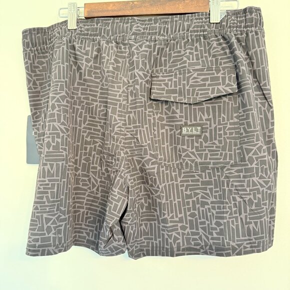 🩳 BYLT Baja Boardshorts - Shatter Print (Size L) - Picture 2 of 5